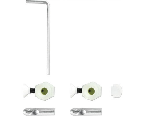 Monteringssats för radiatorfäste med insexnyckel