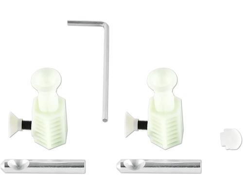 Möbelkopplingssats med insexnyckel och hyllbärare