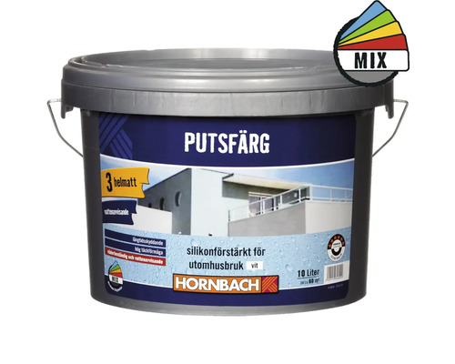 Putsfärg HORNBACH 10L Hink med putsfärg för utomhusbruk, 10 liter
