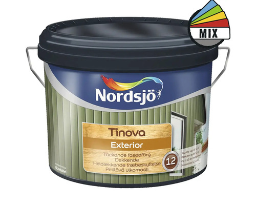 Fasadfärg NORDSJÖ Tinova Exterior vit 10L Burk Nordsjö Tinova Exterior fasadfärg