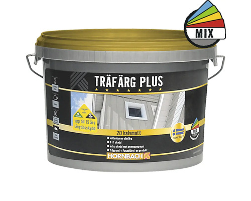 Träfärg plus HORNBACH vit 2,5L
