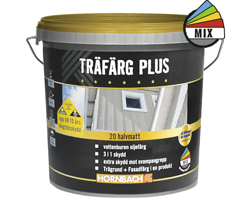 Träfärg plus HORNBACH vit 5L