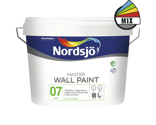 Väggfärg NORDSJÖ Master Wall 7 matt vit 2,5L