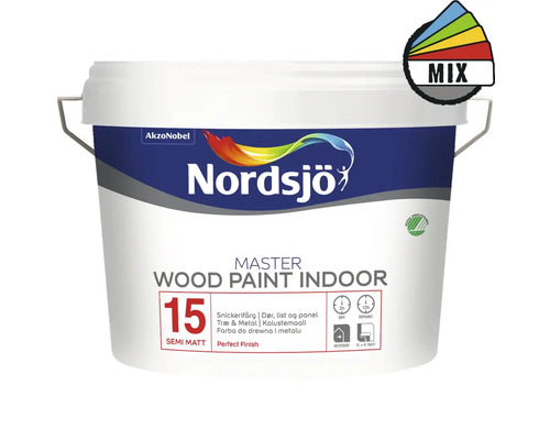 Snickerifärg NORDSJÖ Master Wood Paint Indoor 15 halvmatt 2,5L Snickerifärg NORDSJÖ Master Wood Paint Indoor 15 halvmatt 2,5L
