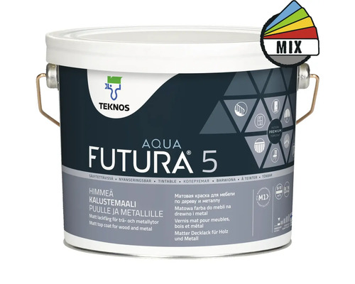 Snickerifärg TEKNOS Futura Aqua 5 Bas 1 3L