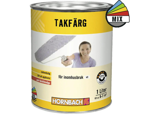Takfärg HORNBACH 3 vit 1L