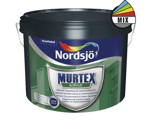 Fasadfärg NORDSJÖ Murtex Acrylic vit 2,5L