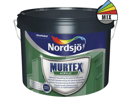 Fasadfärg NORDSJÖ Murtex Acrylic vit 1L