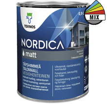 Teknos Nordica fasadfärg, matt, 0,9 liters burk