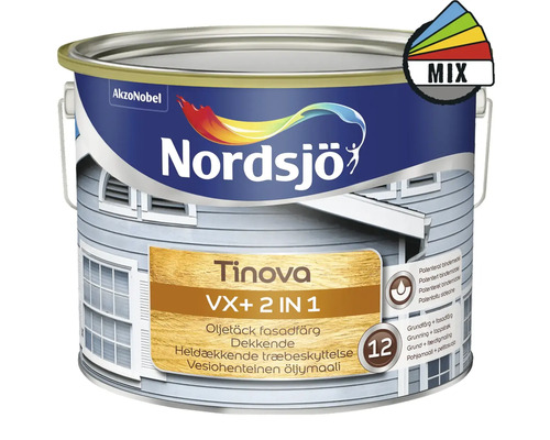 Fasadfärg NORDSJÖ Tinova VX+ 2in1 vit 10L Fasadfärg NORDSJÖ Tinova VX+ 2in1 vit 10L