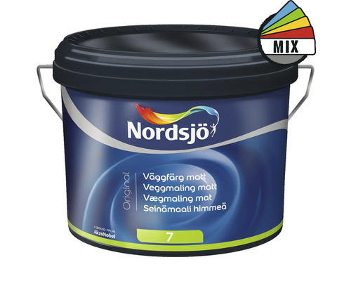 Väggfärg NORDSJÖ Original 7 BW matt vit 2,5L