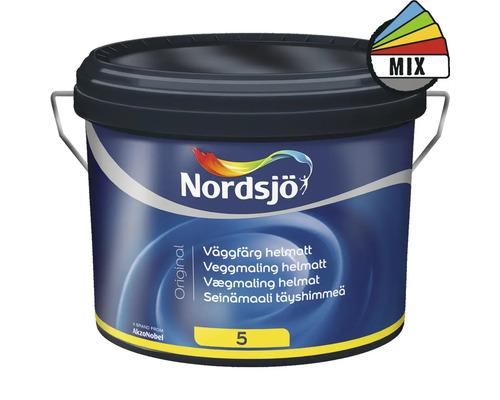 Väggfärg NORDSJÖ Original 5 BW helmatt vit 10L