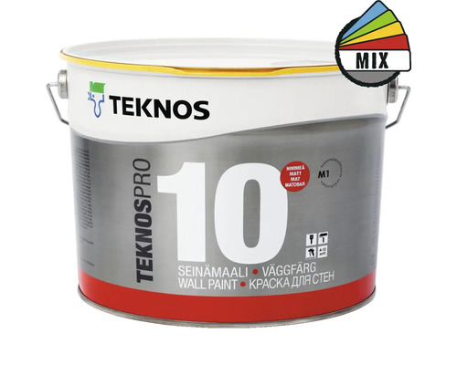 Väggfärg TEKNOS Teknospro 10 vit 9L
