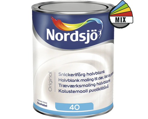 Snickerifärg NORDSJÖ Original halvblank vit 1L