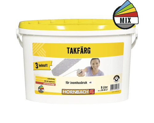 Takfärg HORNBACH 3 vit 5L