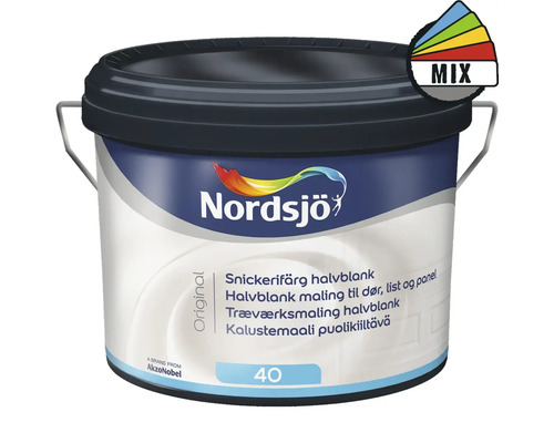 Snickerifärg NORDSJÖ Original halvblank vit 2,5L