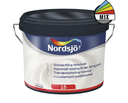 Snickerifärg NORDSJÖ Original halvmatt vit 2,5L