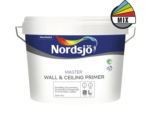 Vägg- & takfärg NORDSJÖ Master Wall & Ceiling Primer BW 10L Nordsjö Master vägg- och takprimer i hink