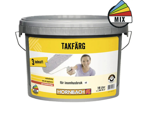 Takfärg HORNBACH 3 vit 10L