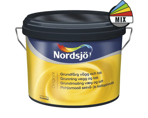 Vägg- & takfärg NORDSJÖ Grund 10L