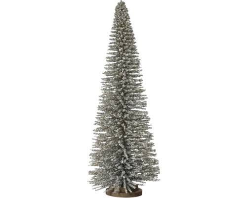 Dekorativ silverfärgad julgran