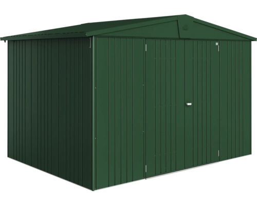 Metallträdgårdsskjul med dubbeldörr