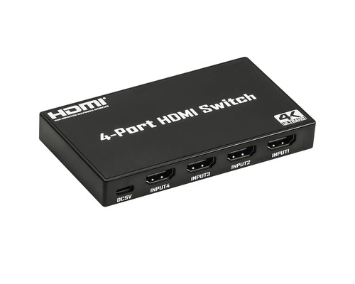 4-portars HDMI-switch för anslutning av HDMI-enheter