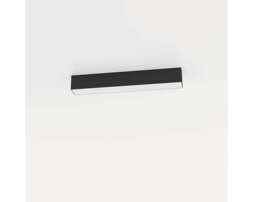 Svart taklampa med rektangulär form