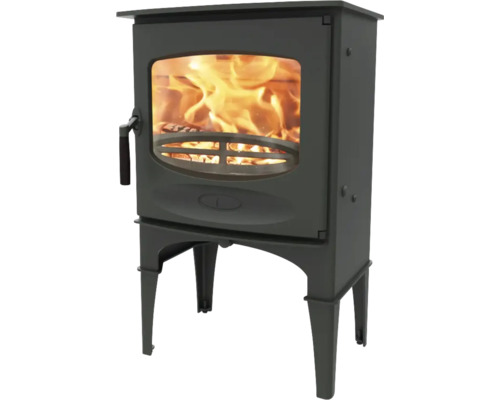 Braskamin Charnwood C-Five svart stål gjutjärn 5 kW