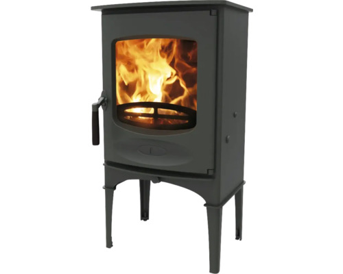 Braskamin Charnwood C-Four svart stål gjutjärn 4,9 kW