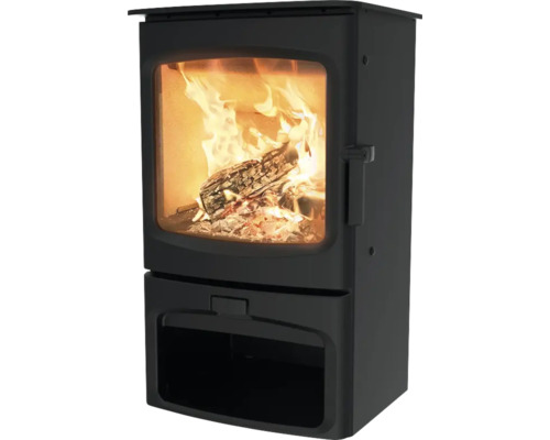 Braskamin Charnwood Aire 5 svart stål gjutjärn 5 kW
