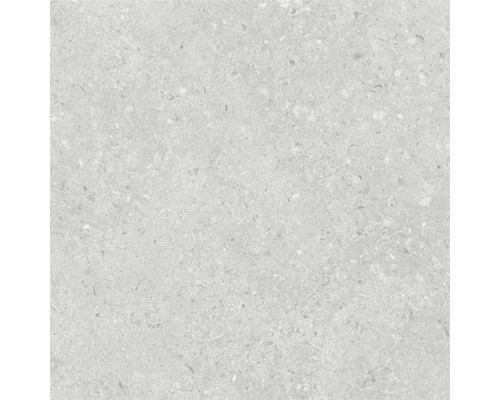 Klinker Gotland Grey grå matt 60x60x0,9 cm Ljust golvkakel med spräcklig yta