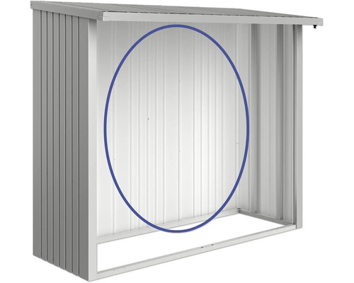 Redskapsbod i metall för förvaring av trädgårdsredskap