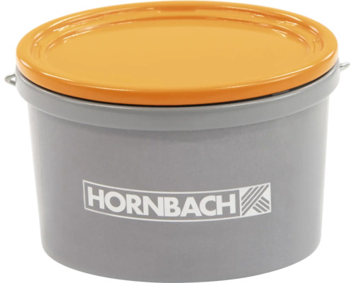 Plast hink med lock och Hornbach logotyp