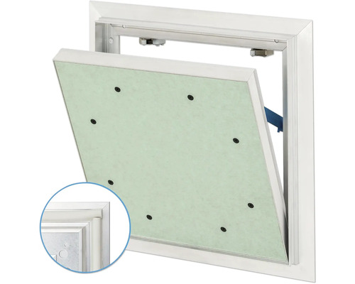 Inspektionslucka AluQuattro® med 2x12,5 mm GKBI-inlägg med snäpplås 30x30cm