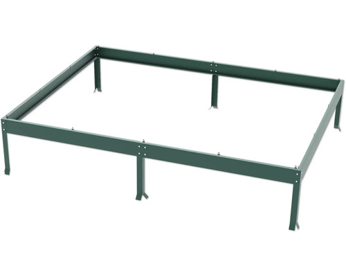 Ram för odlingslåda av metall