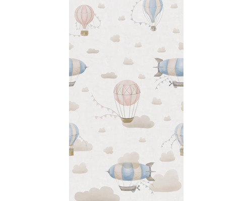 Tapet med luftballonger och molnmönster