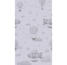 Tapet med mönster av luftballonger och luftskepp