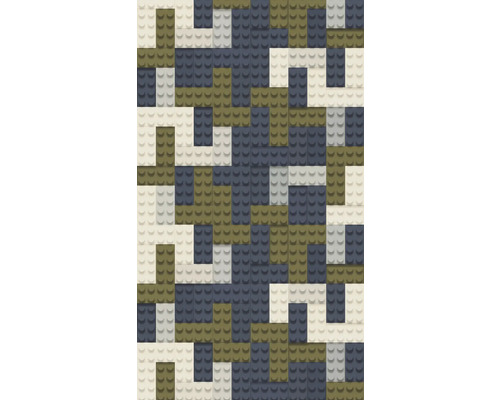 Kakelmönster med kvadratiska byggstenar