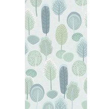 Mönster med trädillustrationer