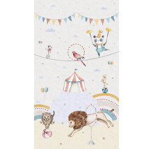 Cirkustapet med djurmotiv