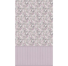 Tapet med fågel- och blommotiv i lantlig stil