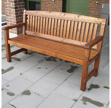 Soffa EDEN WOOD Kattvik 3-sits 160cm brun