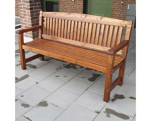 Soffa EDEN WOOD Kattvik 3-sits 160cm brun