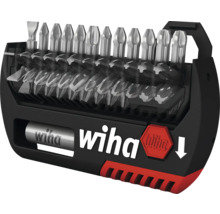 Wiha bitssats med olika skruvmejselbitar i hållare