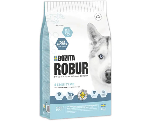 Bozita Robur Sensitive torrfoder för hundar med renkött, 3 kilogram