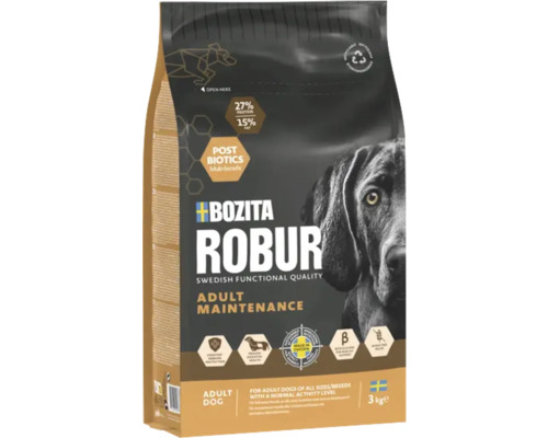 Bozita Robur Adult Maintenance torrfoder för vuxna hundar 3 kilogram