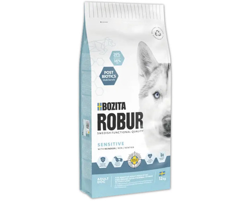 Hundmat BOZITA ROBUR Sensitive Grain Free Reindeer 12kg Bozita Robur Sensitive torrfoder för vuxna hundar med ren, 12 kg