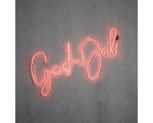 Neontext God Jul juldekoration