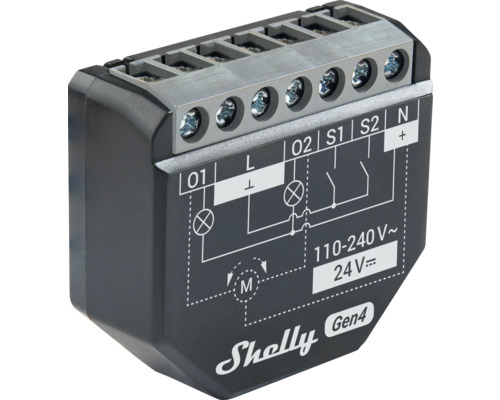 Shelly Gen4-styrenhet med kopplingsschema